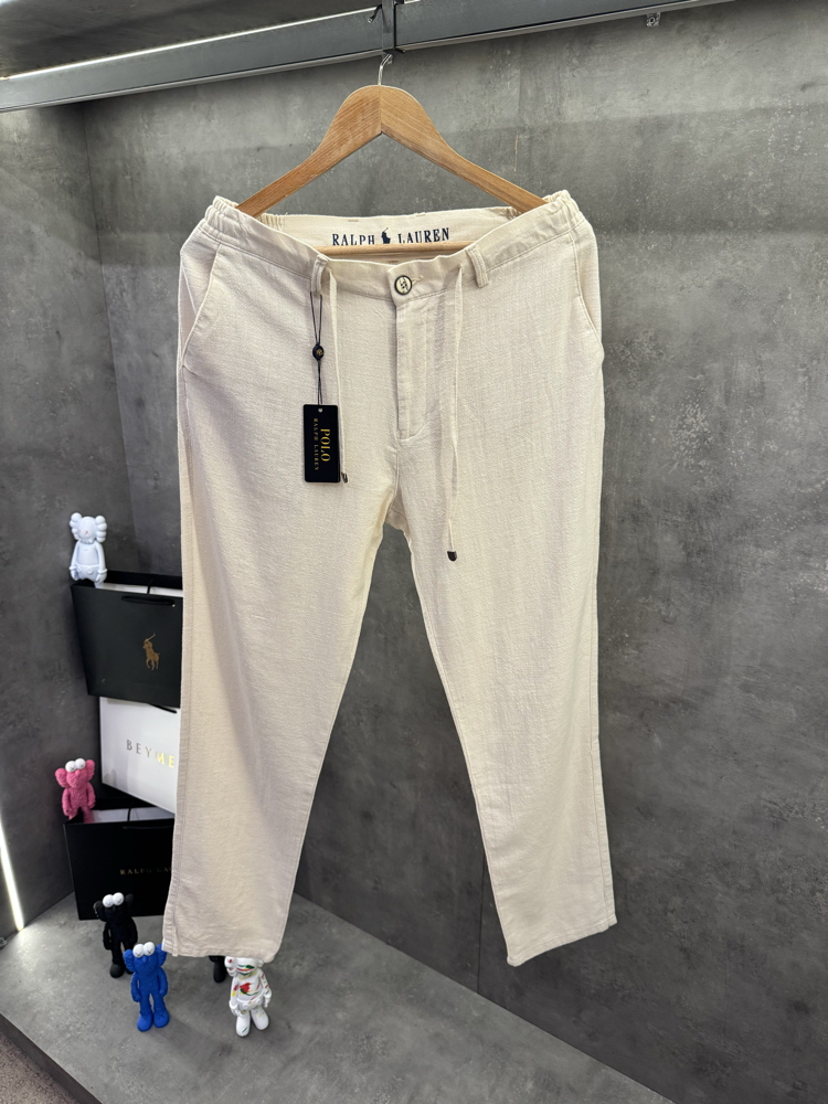 RL 2026 Premium Bej Keten Pantolon