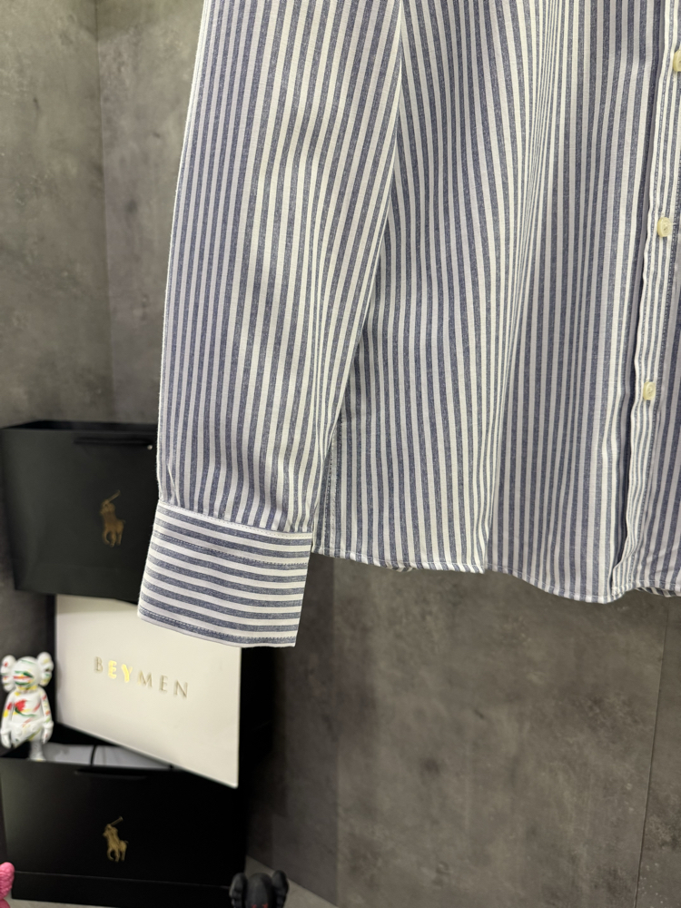 RL Ss’26 Premium Old Money Luxury Mavi Çizgili Gömlek