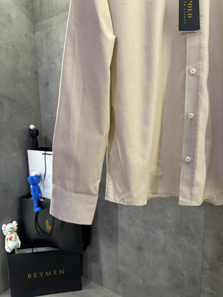 RL Premium Classic Regular fit Beige Gömlek