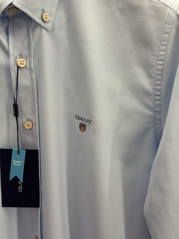 Gant Premium Oxford Slim fit Classic Gömlek Buz Mavi