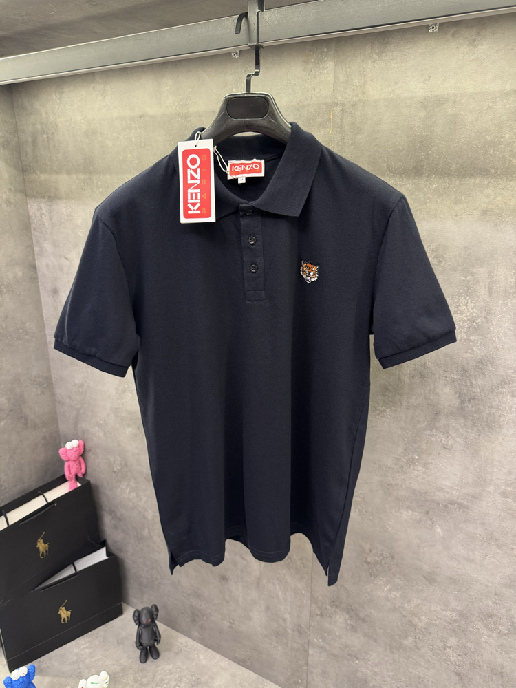 Knzo Premium Nakışlı Lacivert Polo Yaka