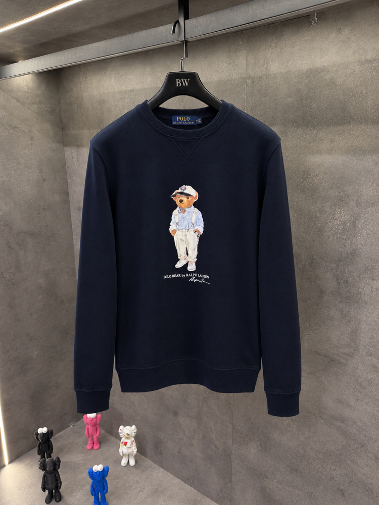 RL Premium Crew Yaka Ayıcık Laci Sweatshirt