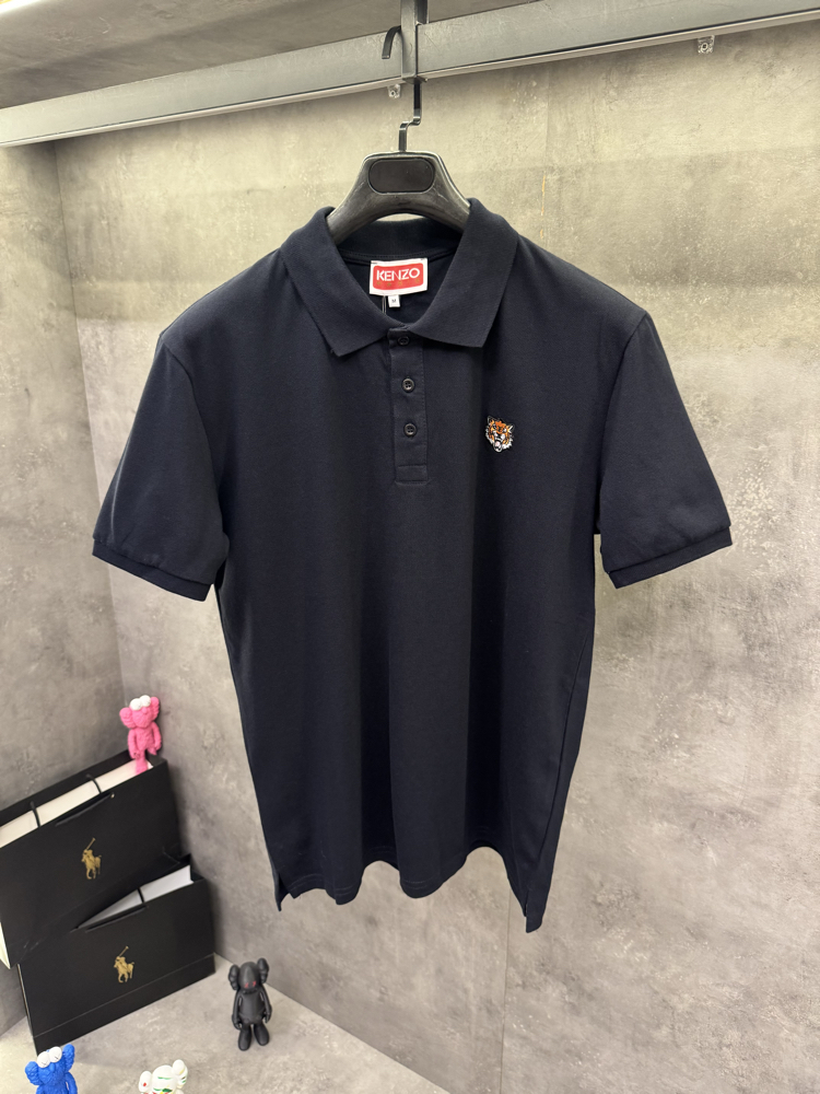 Knzo Premium Nakışlı Lacivert Polo Yaka