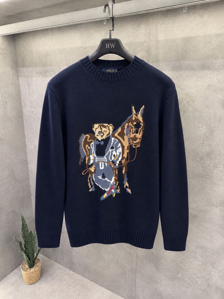 RL 2027 Logo Printed Premium Lacivert Kazak