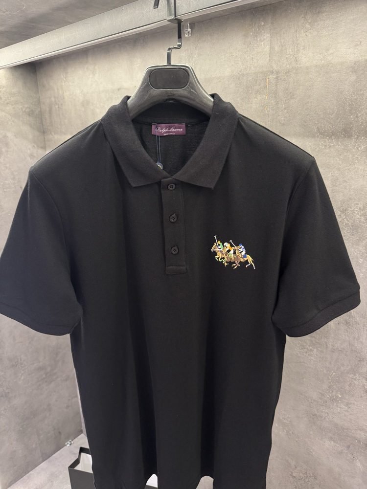 RL Premium Purple Label İthal Polo Yaka Siyah