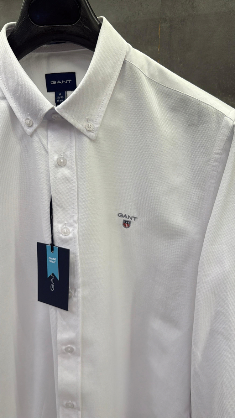 Gnt Premium Oxford Slim fit Classic Beyaz Gömlek