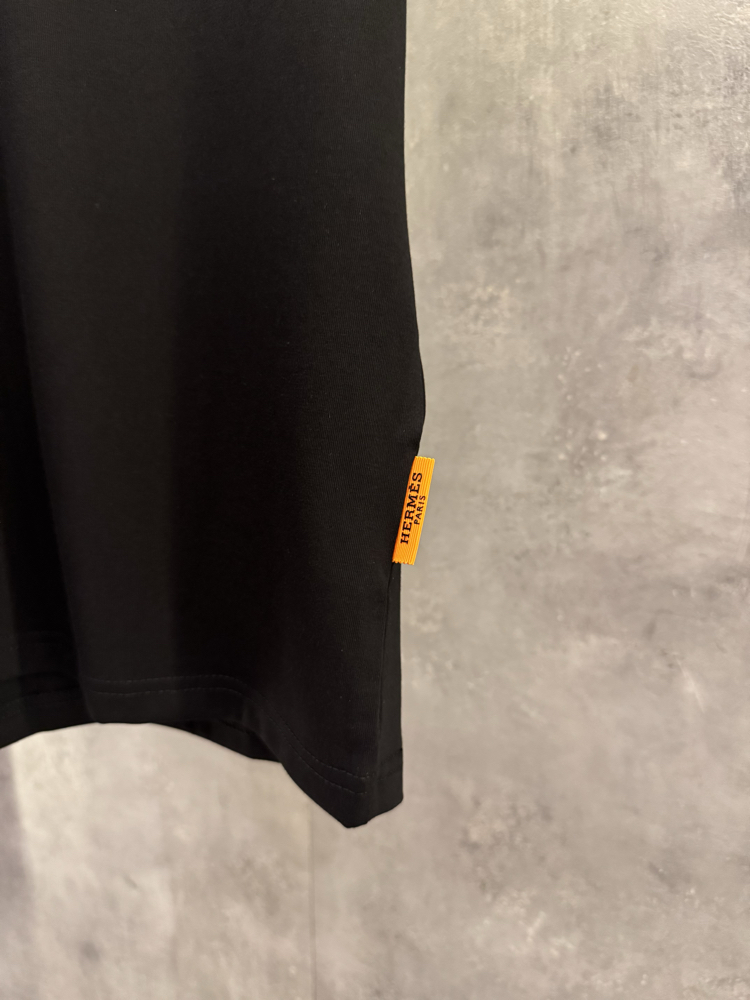 Hermes Ss’26 Premium Siyah Tişört