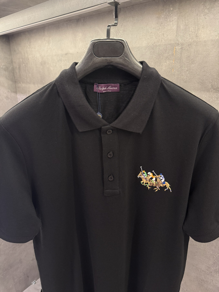 RL Premium Purple Label İthal Polo Yaka Siyah
