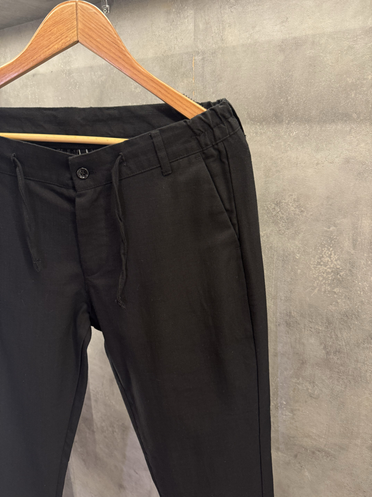 Jack K. Premium Keten Pantolon Siyah