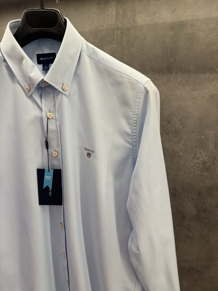 Gant Premium Oxford Slim fit Classic Gömlek Buz Mavi