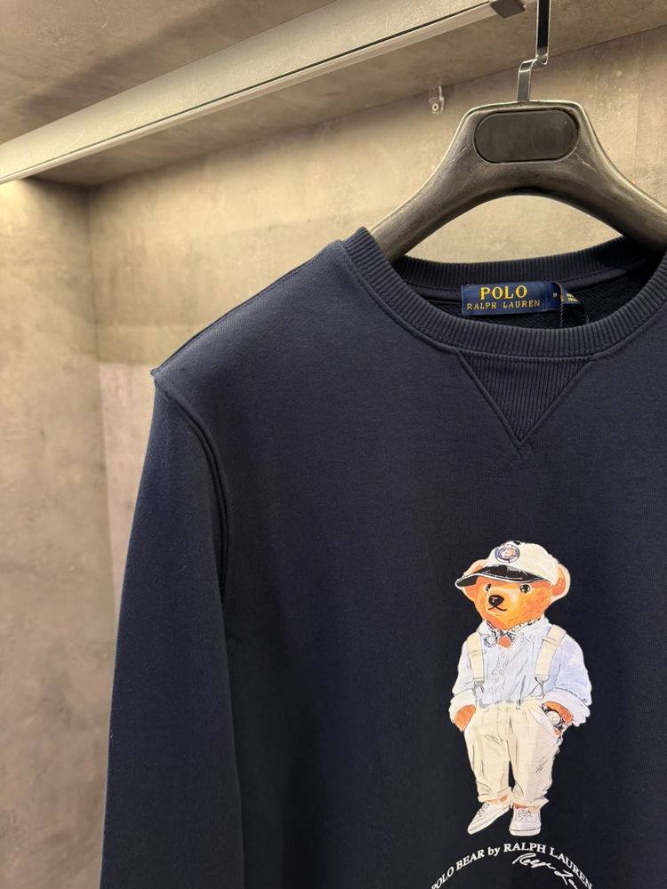 RL Premium Crew Yaka Ayıcık Laci Sweatshirt