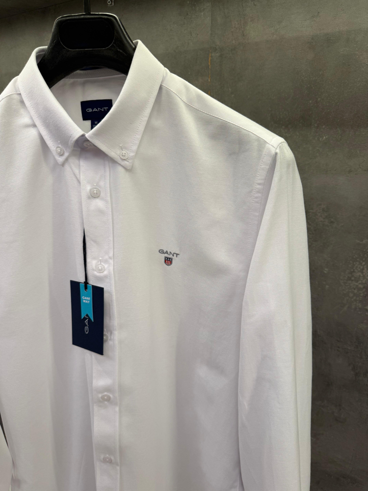 Gnt Premium Oxford Slim fit Classic Beyaz Gömlek