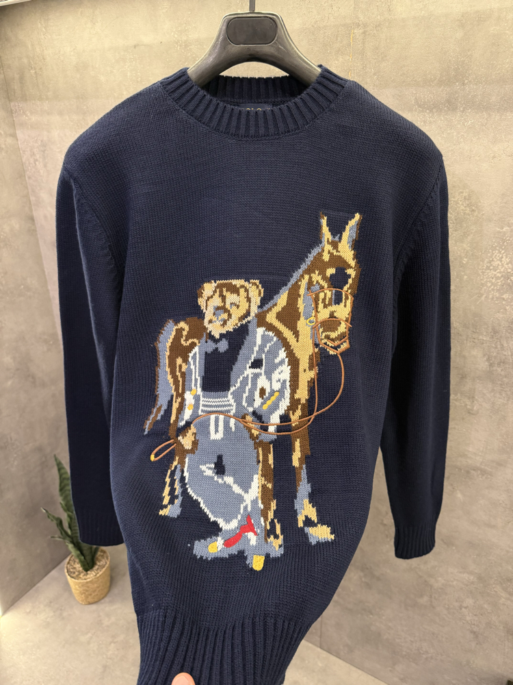RL 2027 Logo Printed Premium Lacivert Kazak