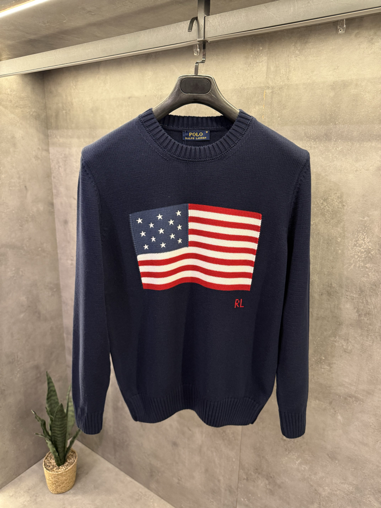 RL Premium American Flag Kazak Lacivert