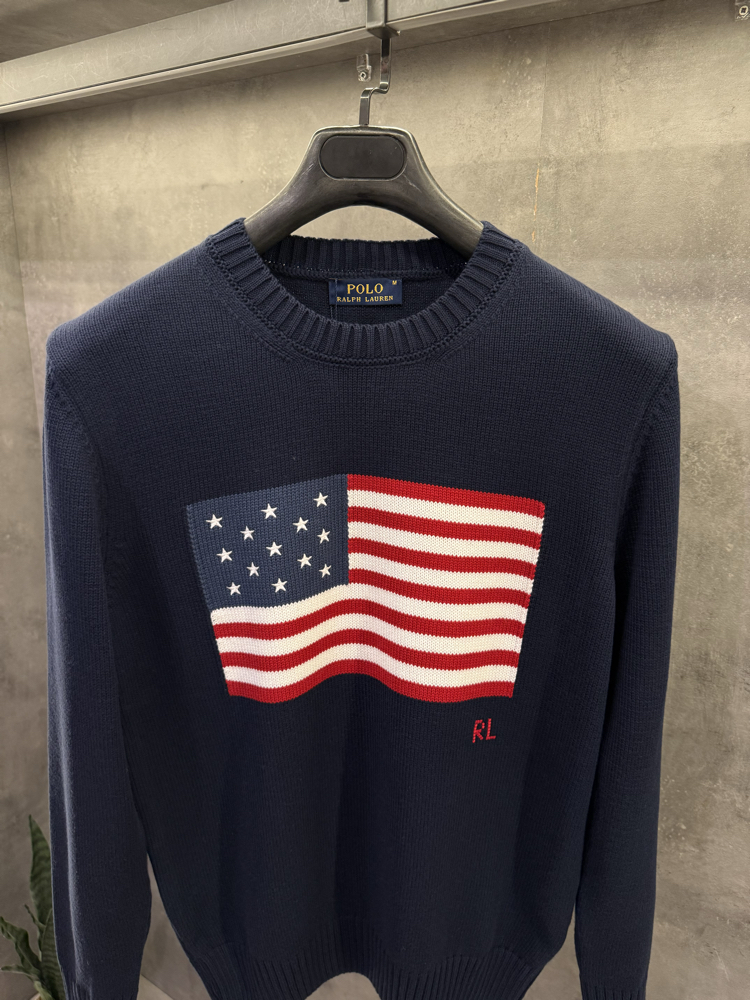 RL Premium American Flag Kazak Lacivert