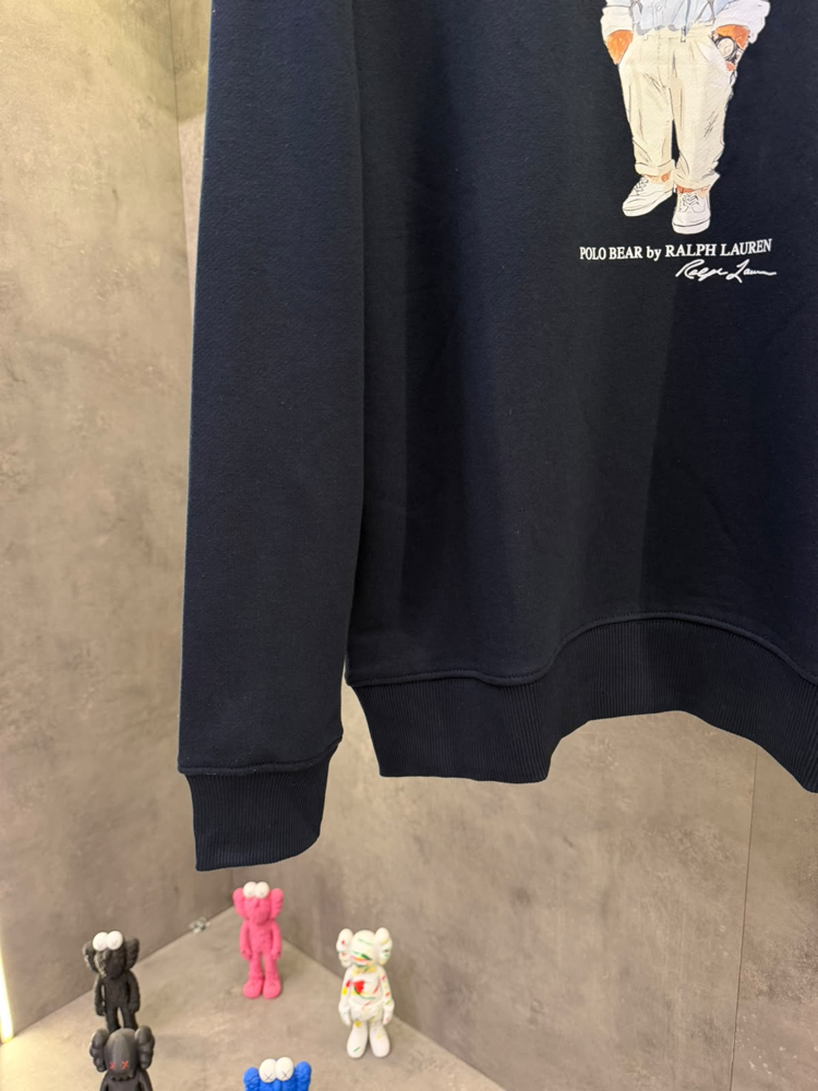 RL Premium Crew Yaka Ayıcık Laci Sweatshirt