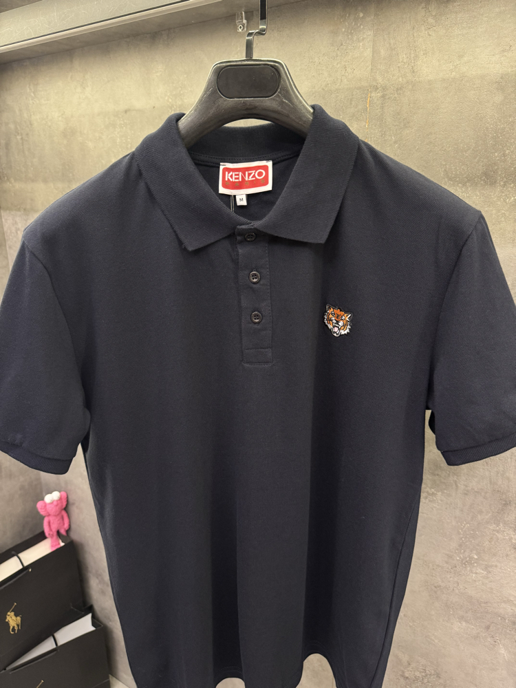Knzo Premium Nakışlı Lacivert Polo Yaka
