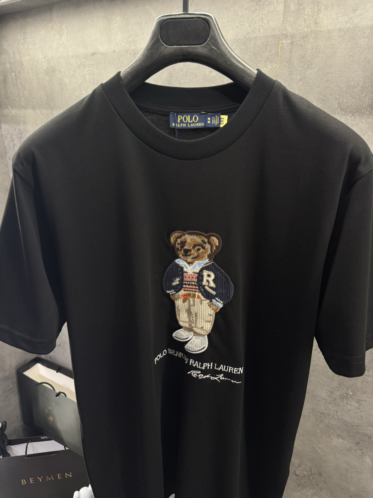 RL 2026 Premium İthal Ayıcık Tişört Siyah