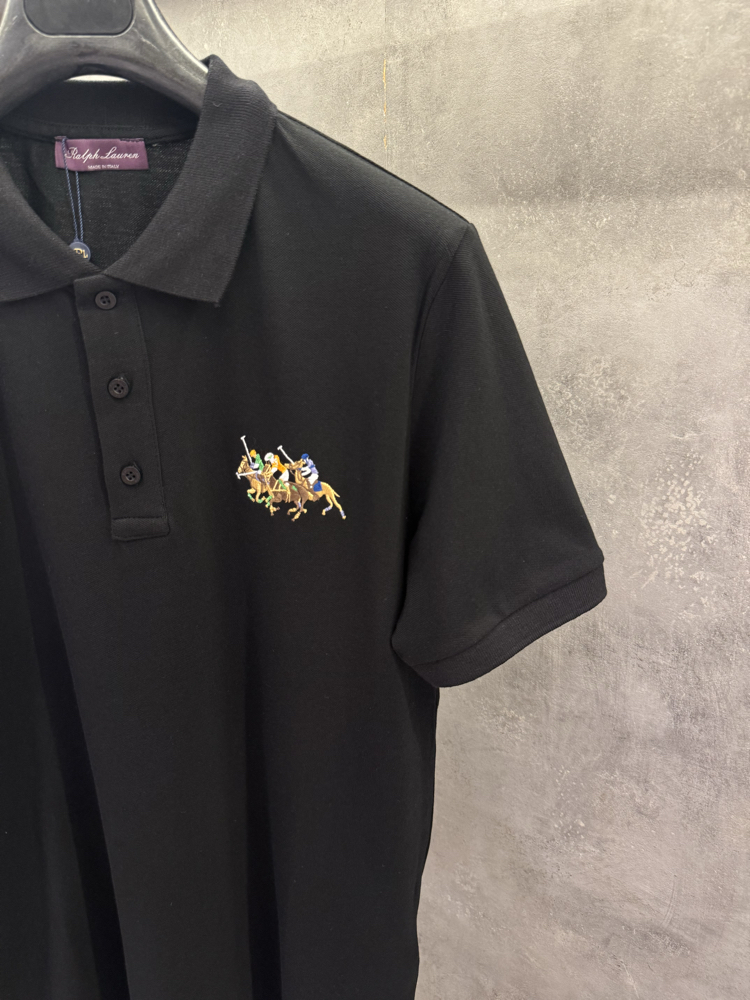 RL Premium Purple Label İthal Polo Yaka Siyah