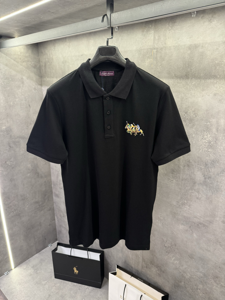 RL Premium Purple Label İthal Polo Yaka Siyah