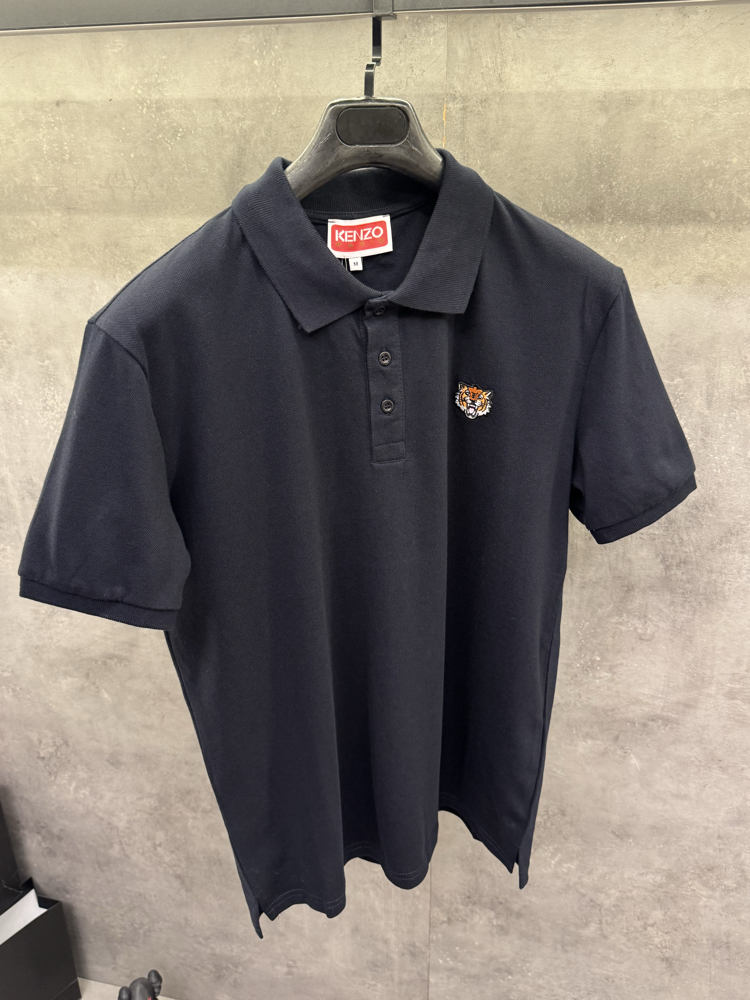 Knzo Premium Nakışlı Lacivert Polo Yaka