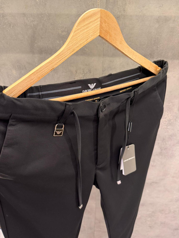 Emporio Armani Premium Siyah Kumaş Pantolon