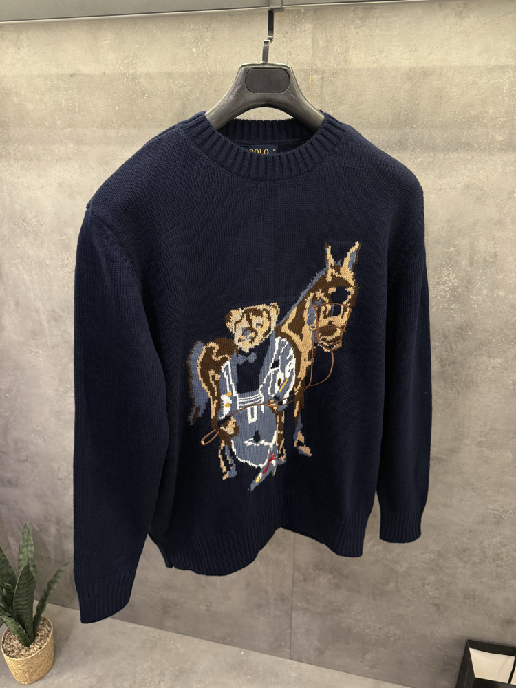 RL 2027 Logo Printed Premium Lacivert Kazak