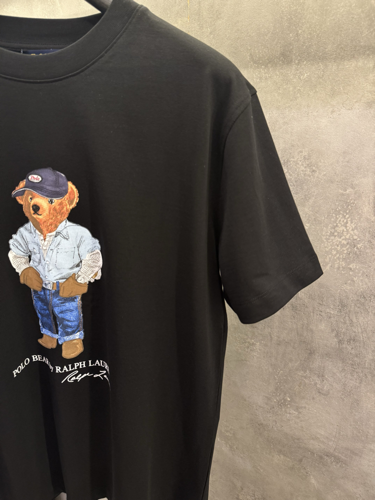 RL Premium Yeni Sezon Ayıcık Siyah Tişört