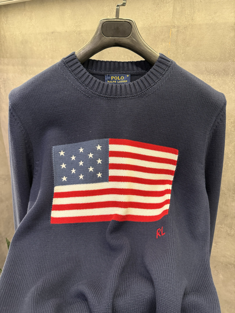 RL Premium American Flag Kazak Lacivert