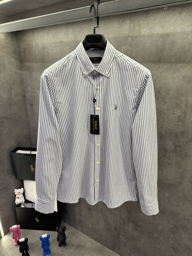 RL Ss’26 Premium Old Money Luxury Mavi Çizgili Gömlek