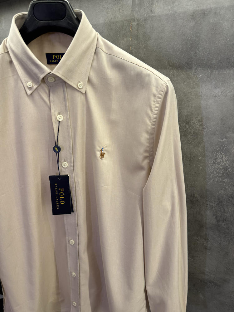 RL Premium Classic Regular fit Beige Gömlek