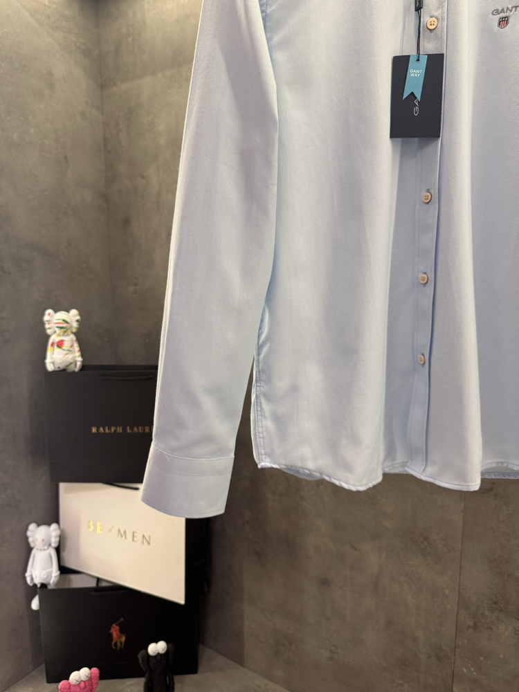 Gant Premium Oxford Slim fit Classic Gömlek Buz Mavi