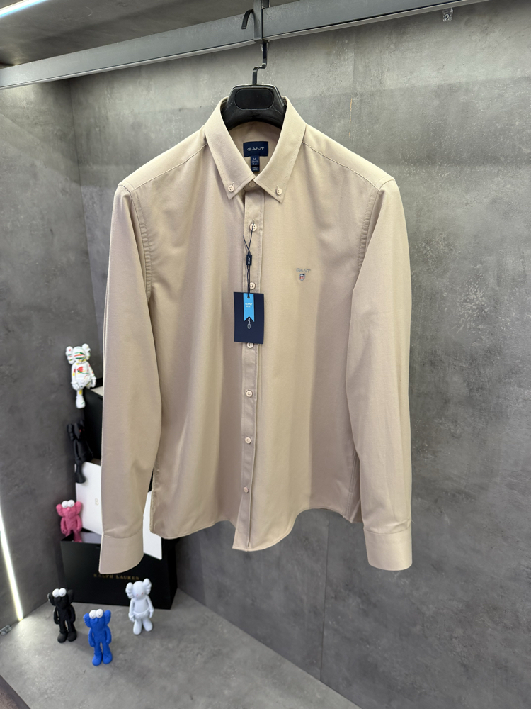 Gant Premium Bej Oxford Slimfit Gömlek