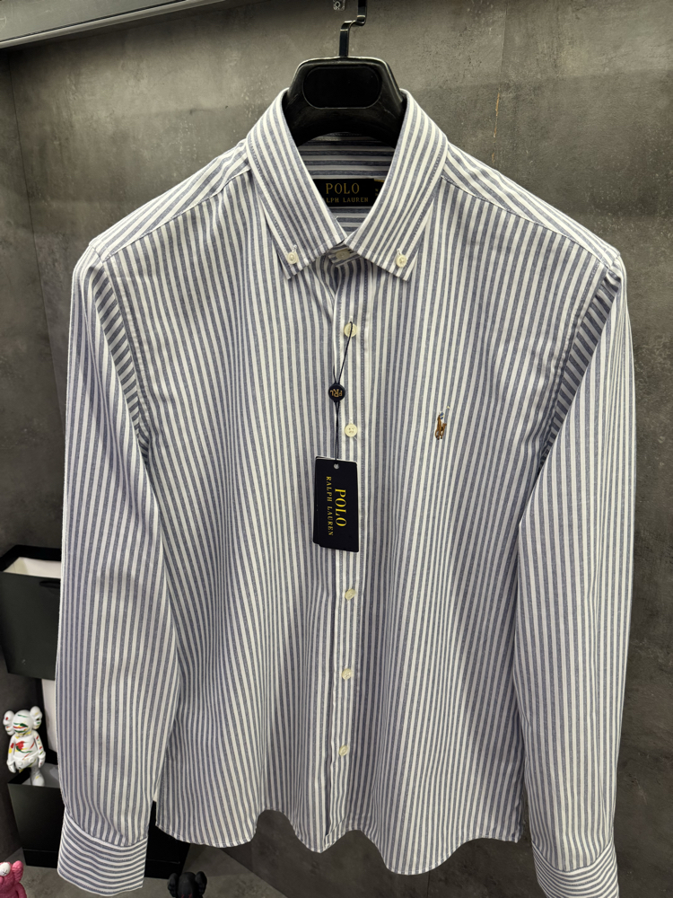 RL Ss’26 Premium Old Money Luxury Mavi Çizgili Gömlek