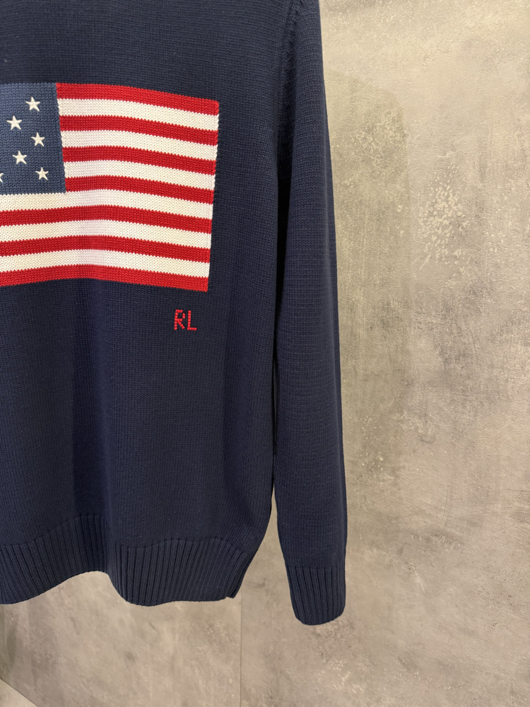 RL Premium American Flag Kazak Lacivert