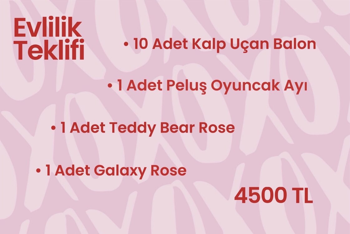 Evlilik Teklifi Paketi