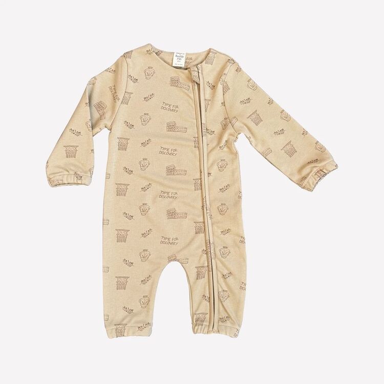 Auntie Me Organik Pale Khaki ‘Ancient History’ Set