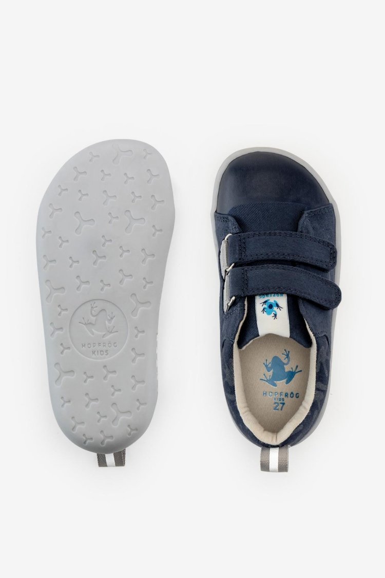 Hopfrög Smart Walker Canvas Play Lacivert Barefoot Çocuk Ayakkabı