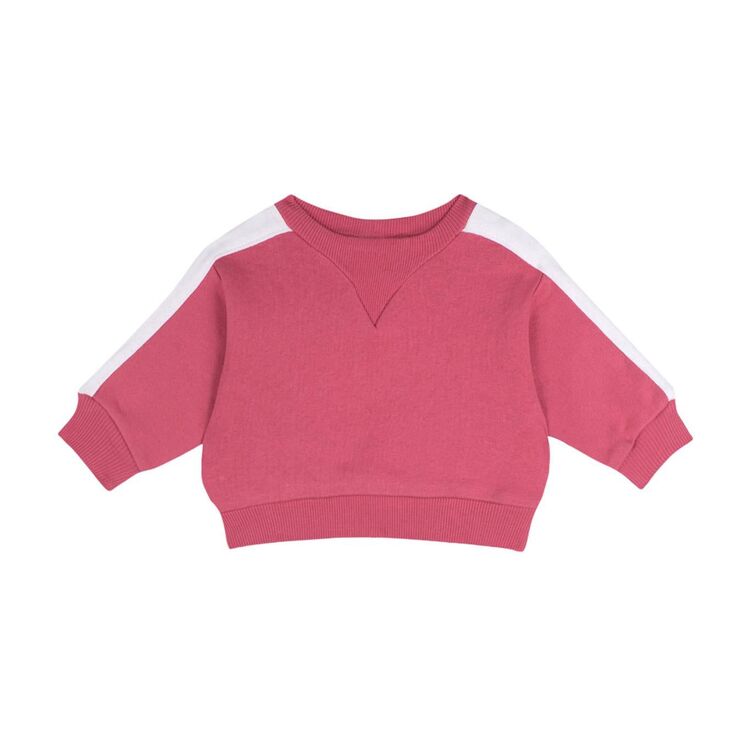 antebies Kontrast Pembe Sweatshirt Pantolon Set