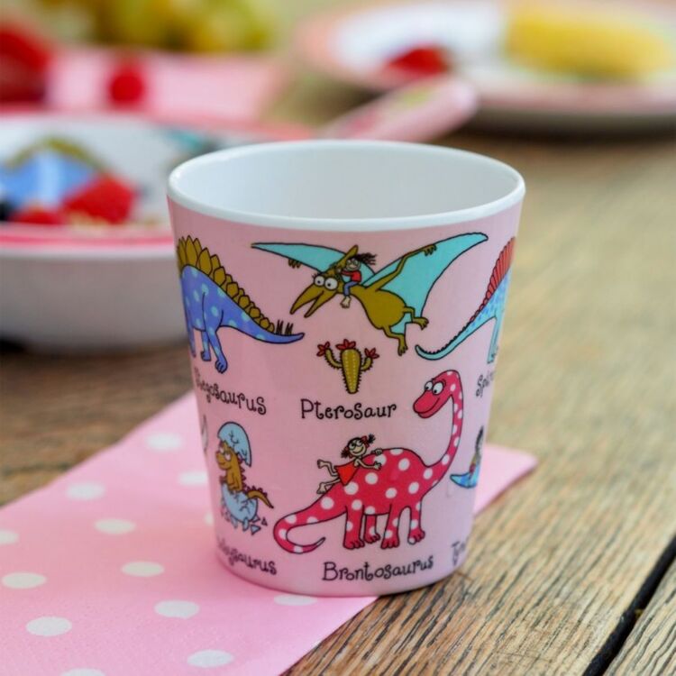 Tyrrell Katz Melamin Alıştırma Bardağı PINK DINO // PEMBE DİNOZOR

