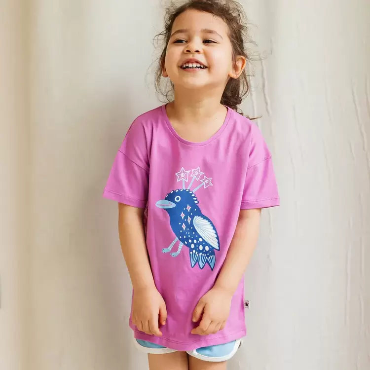 LITTLE YUCCA - "Comfy" Tshirt - Fuşya