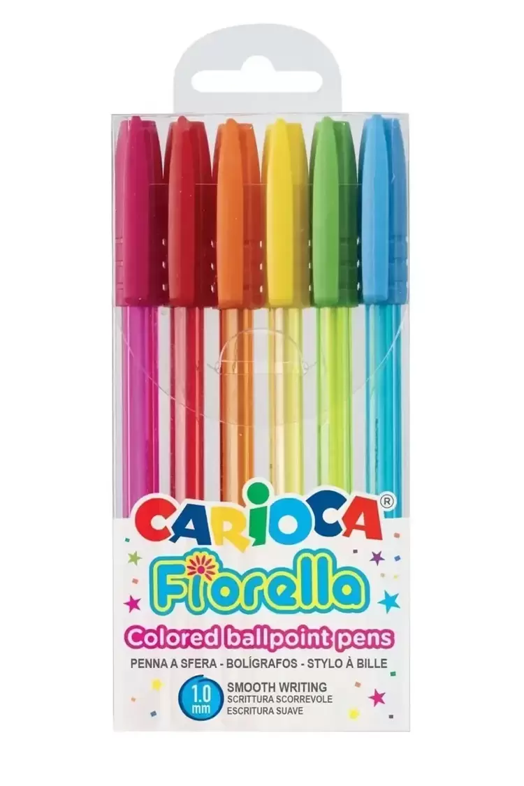 Carioca Tükenmez Kalem Fiorella 6 Renk