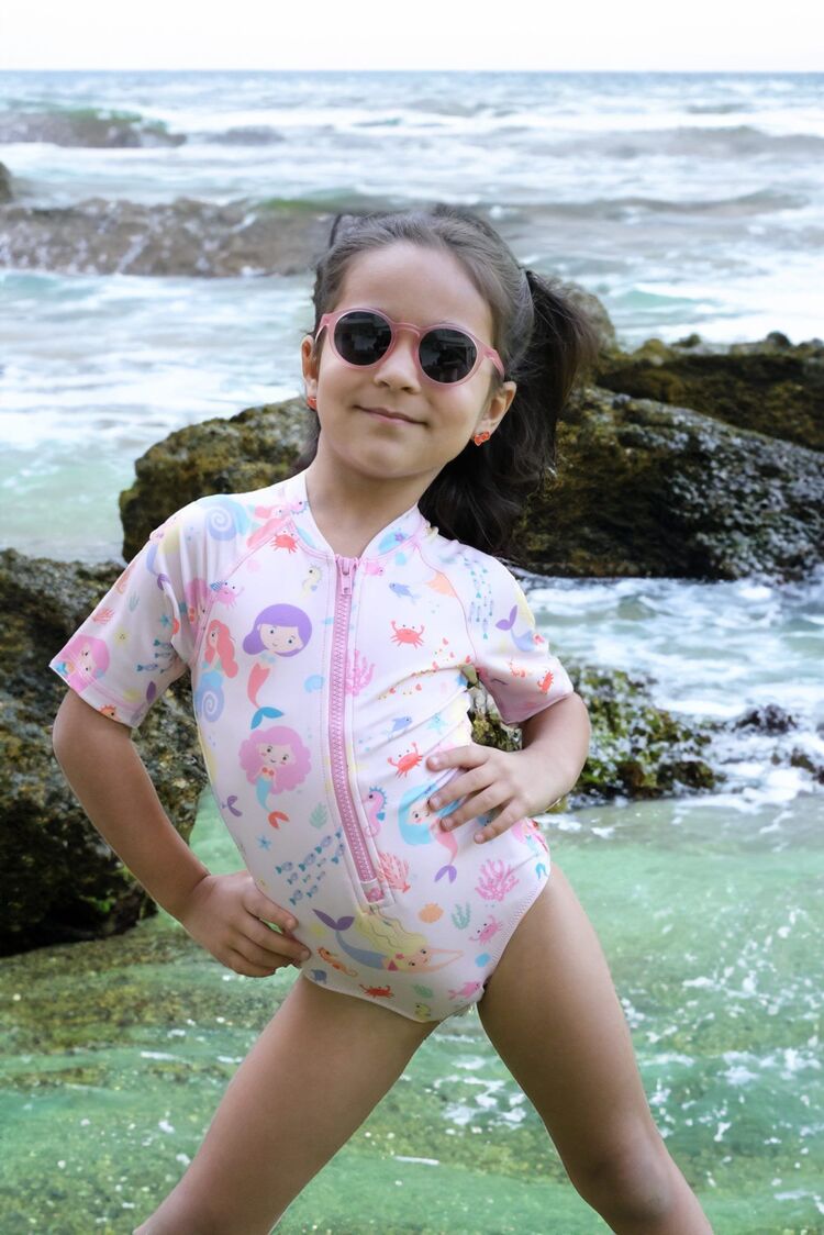 SOLEDA UV Korumalı UPF 50+ Bebek Çocuk Mayosu Mermaid Magic