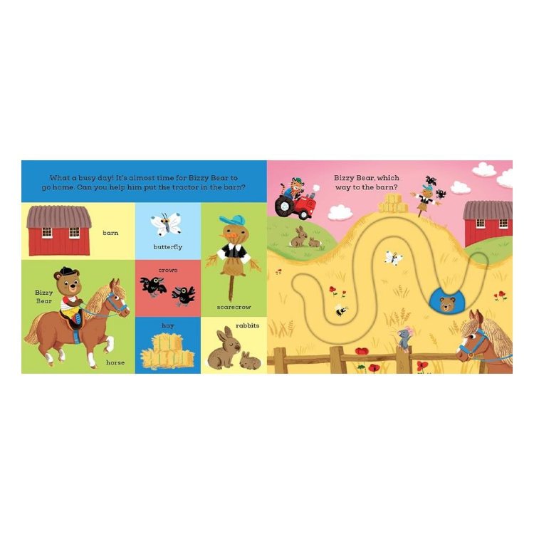 
Bizzy Bear - Find and Follow On the Farm Hareketli kitap 

