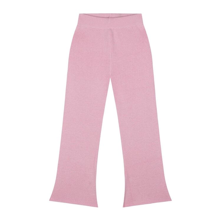antebies Pembe İspanyol Paça Triko Tayt