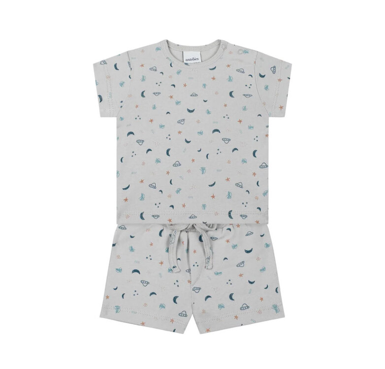 Antebies Uzay Tshirt Şortlu Set