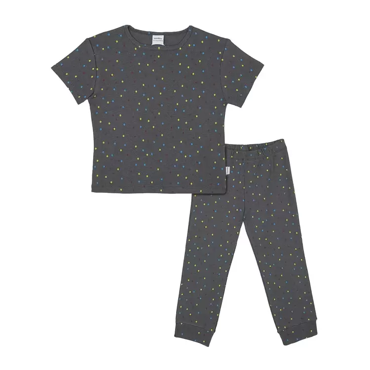 ANTEBIES - Gece Işıkları Kısa Kollu Pijama Takımı