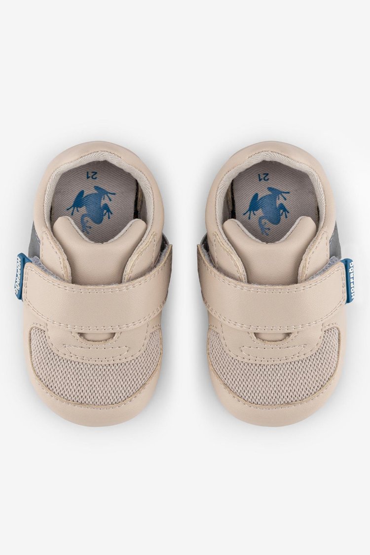 Hopfrög Smart Walker First Prime Havalı Bej Barefoot İlk Adım Bebek Ayakkabı