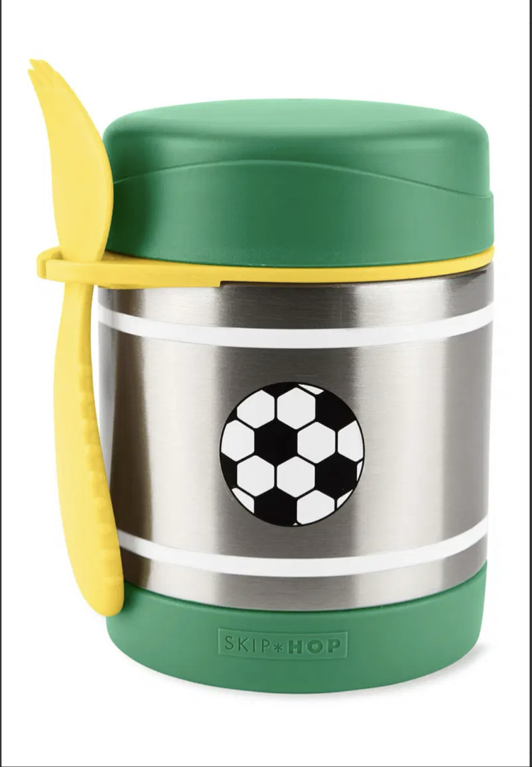 Skip Hop Paslanmaz Çelik Mama Saklama Termosu Seti - Futbol