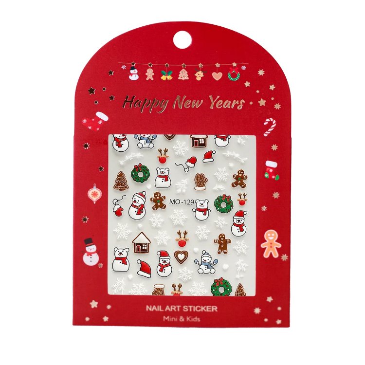 Mini & Kids Çocuk Tırnak Sticker Christmas - Snowman

